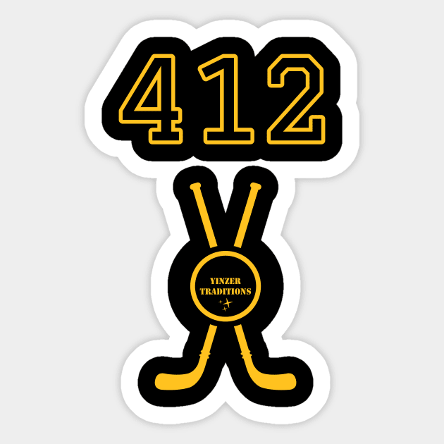 412 Hockey Sticker by YinzerTraditions